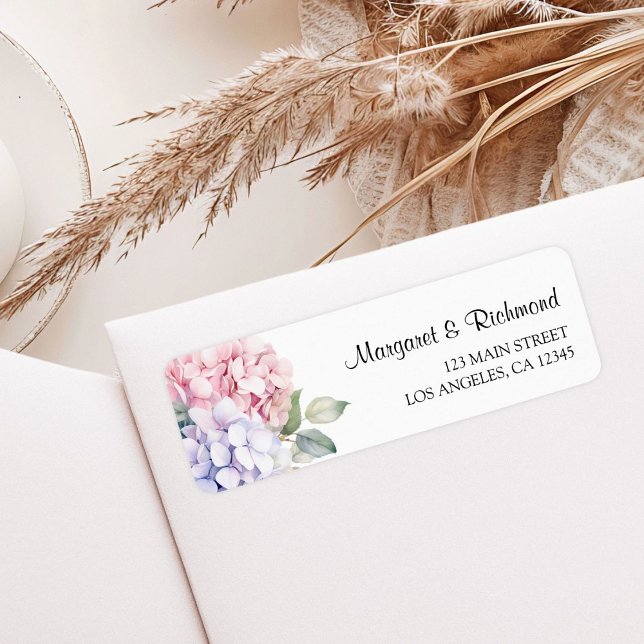 Dusty Purple & Pink Hydrangea Wedding  Address (Creator Uploaded)