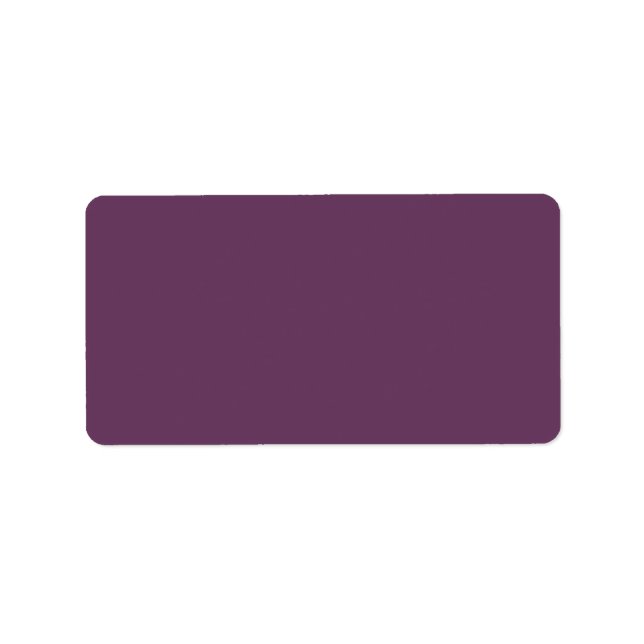 Dusty purple Trend Colour Customised Template Blan Label (Front)