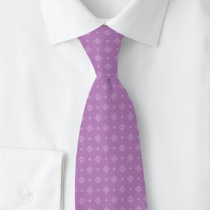 Dusty Purple Tribal Motif Tie