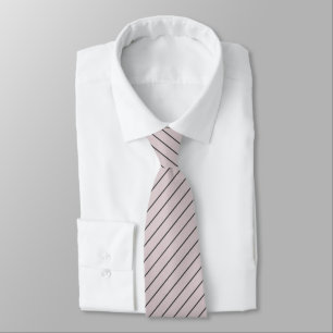 Dusty Purple with Charcoal Grey Pinstripes Tie