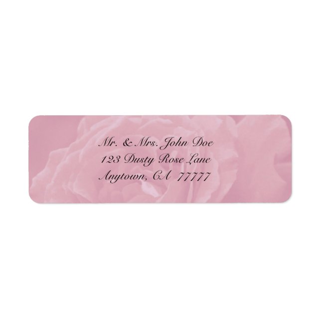 Dusty Rose Address Label (Front)