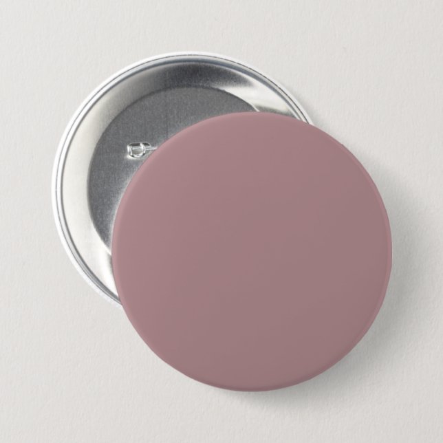 Dusty Rose B48E92 Colour - Option to Add Name 7.5 Cm Round Badge (Front & Back)