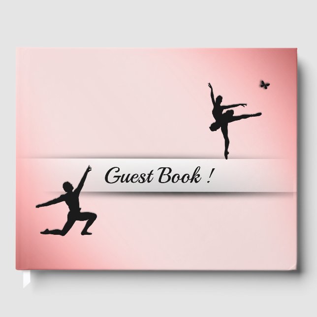 Dusty Rose Ballet Guest Book (Front)