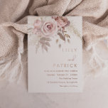 Dusty Rose & Blush Wedding Real Rose Gold<br><div class="desc">Dusty Rose & Blush Wedding Real Rose Gold Foil Invitation

Dusty Rose

See other invitations in our Niche and Nest Store</div>