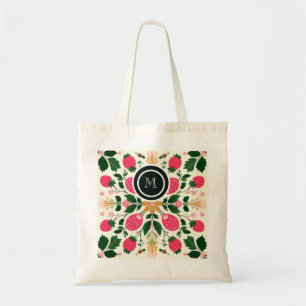 Dusty Rose Boho Floral Watercolor Custom Tote Bag