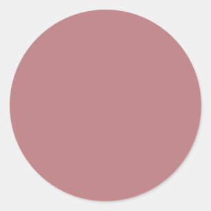 Dusty Rose Colour Template Classic Round Sticker
