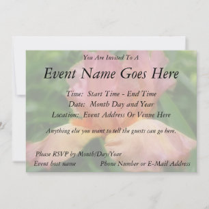 Dusty Rose Coloured Bearded Iris Invitation
