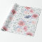 Dusty Rose Dusty Blue Floral Pattern Elegant