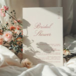 Dusty Rose Elegant Calligraphy Bridal Shower Invitation<br><div class="desc">Elegant calligraphy dusty rose script modern bridal shower invitation.</div>