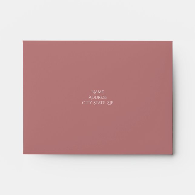 Dusty Rose Envelope RSVP (Front)