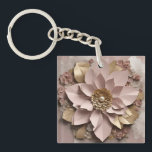 Dusty Rose Floral - Acrylic Keychain<br><div class="desc">Dusty Rose Floral - Acrylic Keychain
A perfect little gift!</div>