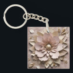 Dusty Rose Floral - Acrylic Keychain<br><div class="desc">Dusty Rose Floral - Acrylic Keychain
A perfect little gift!</div>