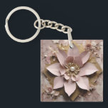 Dusty Rose Floral - Acrylic Keychain<br><div class="desc">Dusty Rose Floral - Acrylic Keychain
A perfect little gift!</div>
