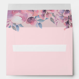 Dusty Rose floral  Envelope