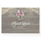 Dusty Rose Floral Mason Jar Rustic Country Wedding