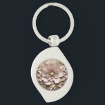Dusty Rose Floral - Metal Keychain<br><div class="desc">Dusty Rose Floral - Metal Keychain
A perfect little gift!</div>