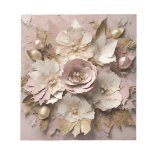 Dusty Rose Floral - Notepad