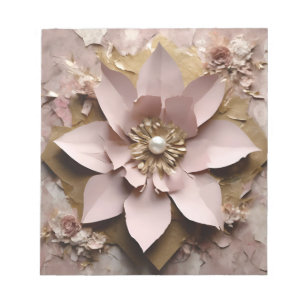 Dusty Rose Floral - Notepad