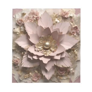 Dusty Rose Floral - Notepad