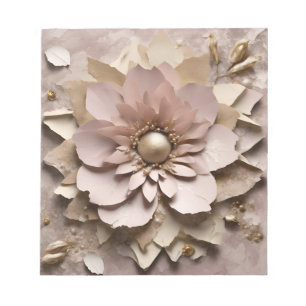Dusty Rose Floral - Notepad