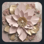 Dusty Rose Floral - Sticker<br><div class="desc">Dusty Rose Floral - Sticker
Design 04
A perfect gift!</div>