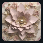 Dusty Rose Floral - Sticker<br><div class="desc">Dusty Rose Floral - Sticker
Design 06
A perfect little gift!</div>