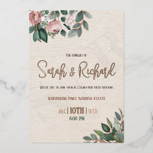 Dusty Rose & Green Botanical Floral Backyard