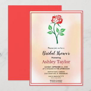 Dusty rose greenery boho fall floral Bridal Shower Invitation