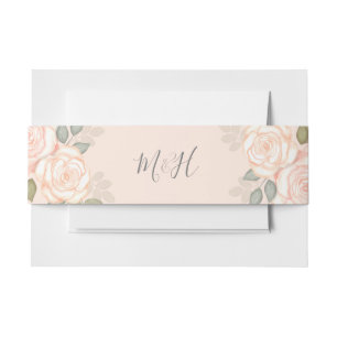 Dusty Rose Invitation Belly Band