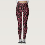 Dusty Rose Leopard Animal Print Leggings<br><div class="desc">Dusty Rose Leopard Animal Pattern Print Leggings. ⭐99% of my designs in my store are done in layers. This makes it easy for you to resize and move the graphics and text around so that it will fit each product perfectly. ⭐ (Please be sure to resize or move graphics if...</div>