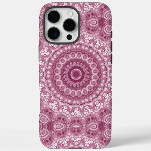 Dusty Rose Mandala Pattern Design Case-Mate iPhone Case (Back)