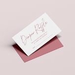 Dusty Rose Modern Handwritten Diaper Raffle Enclosure Card<br><div class="desc">Dusty Rose Modern Handwritten Diaper Raffle Enclosure Cards featuring our chic handwritten typography and your custom details. Perfect for your modern, boho, rustic, or chic affair. A great addition to your shower, whether it is for a baby girl, a baby boy, or gender neutral. Please contact us at cedarandstring@gmail.com if...</div>