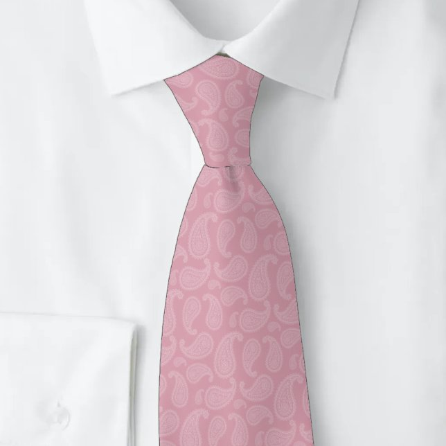 Dusty Rose Paisley Tie (Creator Uploaded)