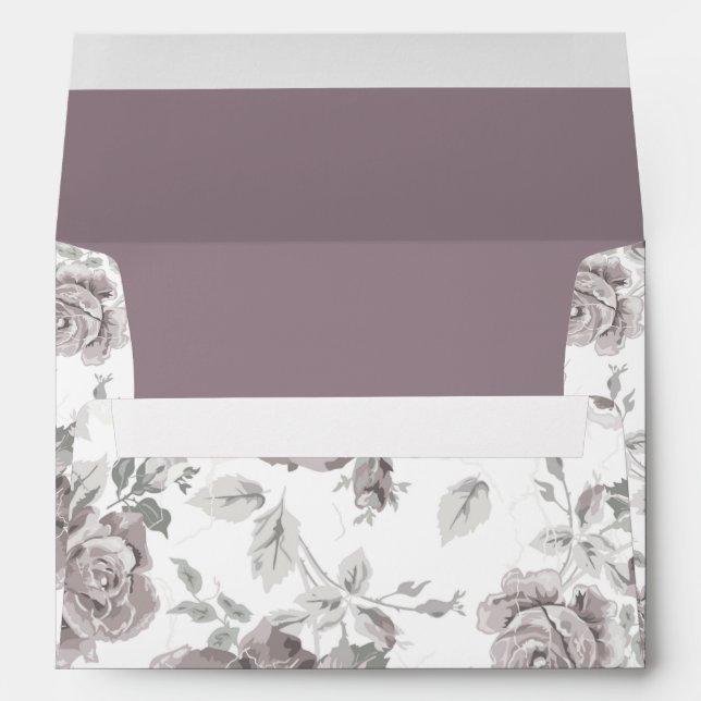 Dusty rose pink engagement party envelope (Back (Bottom))