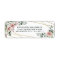Dusty Rose Pink Gold Floral Return Address Label