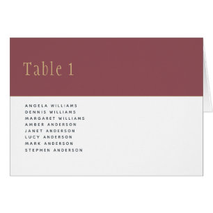 Dusty Rose Pink Gold Wedding TABLE Number Names