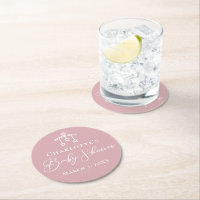 Dusty Rose Pink Personalised Baby Shower