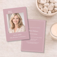 Dusty rose pink photo birthday