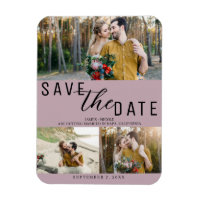 Dusty Rose Save the Date Wedding 3 Photos