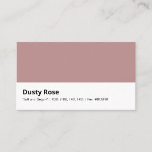 Dusty Rose   "Soft and Elegant" Business Card