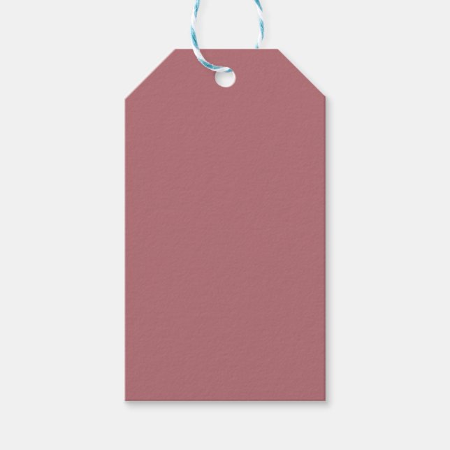 Dusty Rose Solid Colour  Gift Tags (Front)