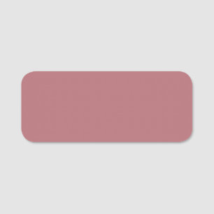 Dusty Rose Solid Colour  Name Tag