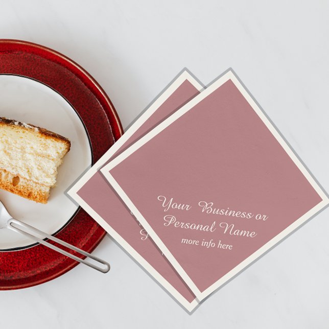 dusty rose solid colour napkins (Creator Uploaded)