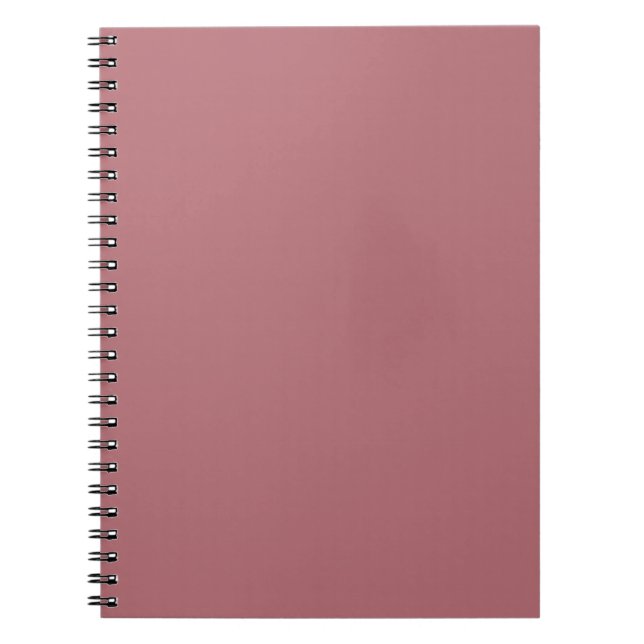 Dusty Rose Solid Colour  Notebook (Front)