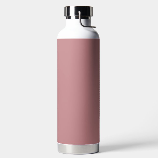 Dusty Rose Solid Colour Water Bottle (Left)
