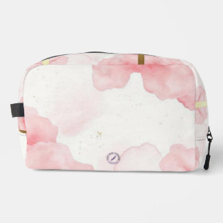 Dusty Rose Sprinkled Gold Frame Mäppchen Dopp Kit