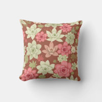 Dusty Rose Terracotta Succulent Echeveria Floral