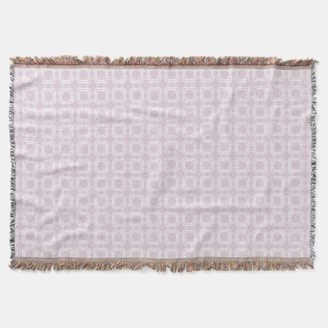 Dusty rose throw blanket (Front)