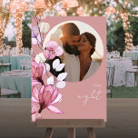 Dusty Rose Transparent Floral Photo Table Number<br><div class="desc">These elegant dusty rose transparent floral double-sided photo table numbers are perfect for all celebrations. Designed by Thisisnotme©</div>