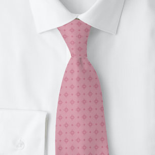 Dusty Rose Tribal Motif Tie